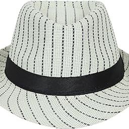 Men's Stylish Striped Fedora Hat: Versatile Travel Accessory for Holidays-image-65