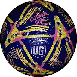 UG Sports Machine Stitched Football for Kids and Adult| 32 Panel Suitable for Hard Ground Without Grass, Training | Professional Soccer PVC Qatar Football Size- 3 (Blue)-image-18