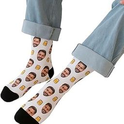Jaksh Collection Personalized Face Socks for Men & Women | Custom Half Calf Length Socks for Brother & Sister | Soft Stretchable Free Size Gift socks for Birthday, Anniversary & Special Occasions-image-16
