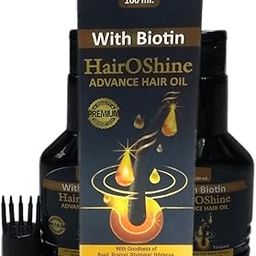HairOshine Advance BIOTIN Hair Oil - Nourishes the Scalp and Hair Roots - Prevents Hair Fall - Promotes Thicker Hair Growth (Pack of 2)-image-44