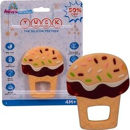 Adore TUSK Silicone Baby Teether,Food Grade Silicone Teethers for Babies 0-6 Months/6-12 Months (Cupcake)-image-31