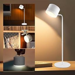 ELEPHANTBOAT® Table Lamp for Study Room, 4 in 1 Rechargeable Desk Lamp Light for Study with Powerful Magnets Portable USB Table Light Remote Control, 4 Levels of Brightness, Eye Caring, Non-Flickering-32