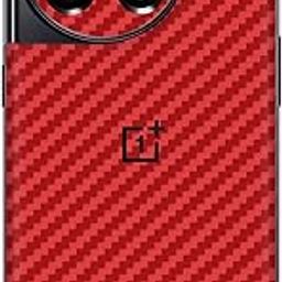 Capes India Mobile Phone Skins Compatible with OnePlus 11 | Not a Cover/Case | Protective Film Vinyl Sticker (Carbon Fibre Red, Glass Back Skin)-image-19