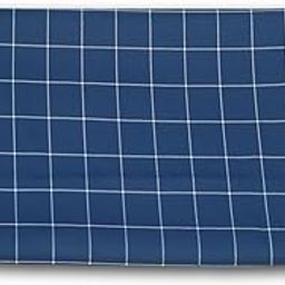 Unstitched Poly-Viscose Navy-Blue Tweed Checkered Suiting Fabric 2 Meter as per Your use-18