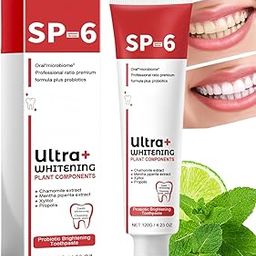 New Super Probiotic, Sp-6 Toothpastee, Sp6 Ultra Whitening Toothpastee, SP 6 Toothpaste, Deep Cleaning Care Toothpaste, Fresh Breath, 30g-15