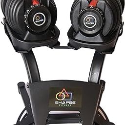 Shapes Fitness - The Ultimate Adjustable Dumbbell Stand / Rack | 1 Piece | For Home Gym | For Men & Women Fitness and Home Workout | Heavy-Duty Compact Weight Stand | Compatible with all adjustable dumbbell brands that feature the same model and design as shown in the image-5