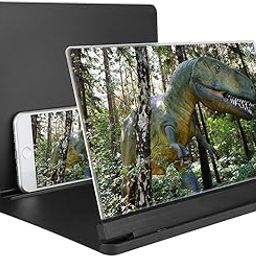 Mobile Phone Screen Magnifier,12 Inch Mobile Phone Screen Projection Magnifier Screen Magnifier, Portable HD Screen Amplifier with Foldable Stand for Gift Indoor Camping Travel-picture-1
