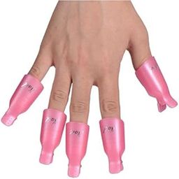 BOLT BEE 10PCS Nail Polish Remover Clips,Toenail and Finger Gel Nail Polish Remover Clips Acrylic Nail Art Soak Off Clip Caps.-46