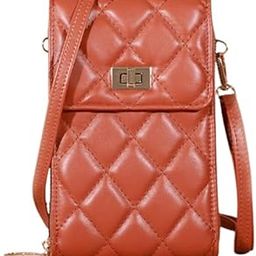MOCA Girls Women's wallet sling bag for with Mobile Cell Phone holder Pocket Wallet Hand Purse Clutch Crossbody Sling Bag with Mobile Phone wallet for Women Womens Girls (Brown)-image-18