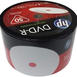 DVD-R 4.7GB Printable 50pk DVD-R 4.7Ã‚ GB HP 16Ã‚ x Top Plate White Inkjet Printable by-image-55