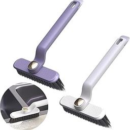KROYWEN Multi-Function Bathroom Plastic Cleaning Brush,Tiles Cleaning Brush,Hard Bristle Rotating Crevice Gap Cleaning Brushes for Bathroom,Floor Cleaner Brush(Multi Colour)(Pack of 2 pic)-image-88