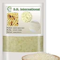 sk organic Pure White Beeswax raw Organic pastilles for Health and Beauty 250 gm-image-80