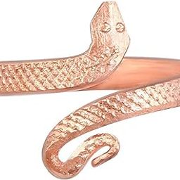 � Pure Copper Snake Kaal Sarp/Kaalsarp Dosh/??????? ??? Nivaran Fundamental Support Textured Free Size Fingerring Adjustable Ring Animal Jewelry Finger Ring Challa Tamba Ring for Men/Women-image-83