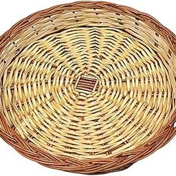 HM SERVICES Cane Round Basket (20 inch) - All India Handicraft-image-40