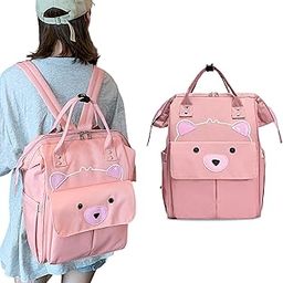 BEMBIKA Diaper Bag The Ultimate Mother Bag For New Born Baby and Mothers Stylish Diaper Bags With Big Storage Capacity Make Diapering & Nursing Easy With Maternity Backpack-Bear Peach-image-89
