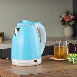 Cello Quick Boil Pluto Kettle 1.5 Litre, Blue | Tea Kettle with Over Heat Protection | Portable Stainless Steel Kettle for Travel | Ideal for Boiling Water, Making Tea & Coffee, Instant Noodles, Soup-30