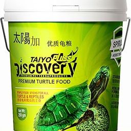 TED TABBIES Taiyo Pluss Discovery Premium Turtle Food - 250 G Bucket Container|Daily Nutrition Sticks With Spirulina And Stabilised Vitamin C,All Life Stages-21