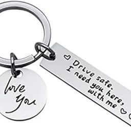 Drive Safe Keychain I Need You Here With Me Gifts for Husband Dad Boyfriend Valentines Day Father's day BirthdayGift.-picture-30