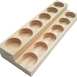 Milaan Essential Oil Storage Rack Display Stand Aromatherapy Wood Rack Holder 02-13