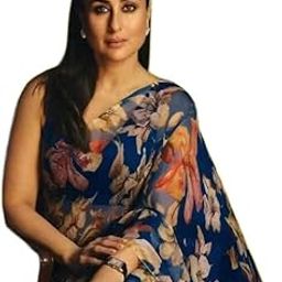 Women's Digital Silk Saree with Separate Art Silk Blouse – Zari Woven Design-image-2