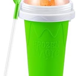IQS Enterprise Frozen Cup Slushie Maker Cup Magic Quick smoothie Cups Double Layer Silica Cup Squeeze Cup DIY Slushy Maker Summer Cooler Homemade Milk Shake Ice Cream Maker for Children and Family-picture-22