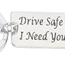 Drive Safe Handsome Engraved Key Ring For Husband Boy Friend Men Papa Dad Brother Silver Key Chain-picture-50