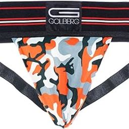 GOLBERG G Menââ‚¬â„¢s Athletic Supporter ââ‚¬â€œ Contoured Waistband for Comfort ââ‚¬â€œ (Orange Camo, Medium)-image-6