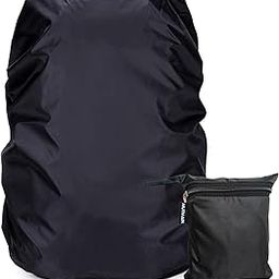 MUTMAIN Bag Cover Waterproof 25L to 35L Rain Cover for Backpack Schoolbag, Laptop Bag, Backpack Bags Dust Proof, Rubberized Material, Black Black_30TO40(Pack of 1)-image-48