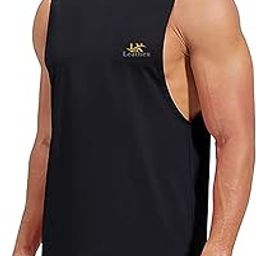 Men's Athletic Sleeveless Tank Top Vest, Workout Muscle Shirt, Black, Red, White Color Option, Yoga and Gym Vest for Boys - Pack of 1-image-59