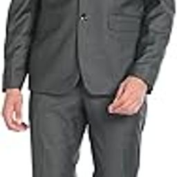 Men's Polyester Double Breasted Business Suit Pants Set-12
