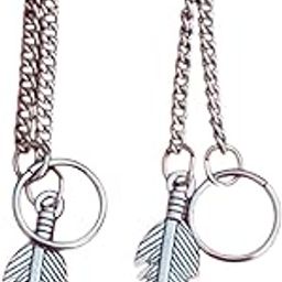 Feather And Ring Two Long Chain Hoop Earring Cross Hoop Earring Silver::Gold Stainless Steel Stud Hoop Drops & Danglers Earrings For Men A...-image-12