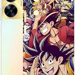 AtOdds - REALME C55 Mobile Back Skin Sticker - Lamination - Rear Screen Guard Protector Film Wrap (Coverage - Back+Camera+Sides) (Design - Anime 5)-image-44