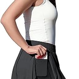 Black Athletic Skirt Black Flowy Shorts Black Golf Skirt Black Flowy Mini Skirt-image-84