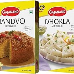 GAJANAND Assorted Flavor Instant Mix Combo-Dhokla Mix Flour 400 Gm & Handvo Mix Flour 400Gm|Ready To Cook Breakfast Mix|For Healthy & Tasty Gujarati Snacks|No Artificial Flavor|Pack Of 2-image-9