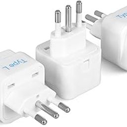 Ceptics India to Italy, Libya, Chile & More (Type L) Travel Adapter Plug - CE Certified - RoHS Compliant - 3 Pack (GP-12A-3PK)-30