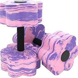 Aquatic Exercise Dumbbell Professional EVA Foam Water Dumbbell for Men Women Purple and Pink| Sports Equipment | Outdoor Sports Gear | Exercise Gear-image-34