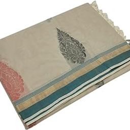 Sri Amman Pure Cotton Blend Butta Saree with Rich Pallu & Running Blouse-image-23