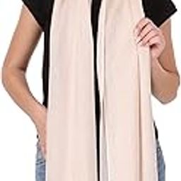 stole/scarf for girl/ladies Colour- Cream With Golden Zari soft viscose cotton blend ethnic pattern scarves pack of 1 ST-19-image-97