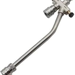Starq Dual Lance Pressure Washer Wand For Foam Cannon, Stainless Steel With 1/4 Quick Male Connect - DV500 - Easy Switch Betweem Foam Lance and Nozzle - For Car, Bike Floor, Roof Cleaning-31