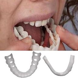 Szorviq Soft Silicone Denture Teeth Veneers Temporary Fake Teeth Lower Bottom | Health & Beauty | Oral Care | Whitening Health & Beauty-image-7
