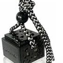 6xEmpty Car Diffuser Empty Pendant Perfume Bottle Auto Perfume Diffuser Bottle Black and White-image-2