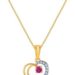 p.c. chandra jewellers Gold and Diamond Pendant for Women-picture-41