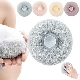 GLOWICK Soft Bath Sponge Flower with Suction Cup, Bath Shower Loofah Sponge Deep Cleansing Exfoliating Body Scrubber (1Pcs)-image-88