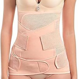 ELEBAE Women's 3in1 Postpartum Postnatal Pregnancy Recovery Pelvis + Waist + Abdomen after delivery C-section support Tummy Slimming belly Girdle wrap Belt (X-SMALL (WAIST 24-26 INCH))-17