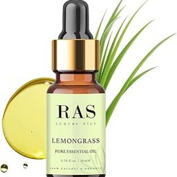 RAS Luxury Oils Pure Essential Oil | Lemon Grass | 100% Pure, Natural for Hair Care| Cleanse Skin, Minimise Pores & Reduces Stress | Detoxifies Skin & Reduces Dandruff | Organic & Vegan, 10ml-image-23