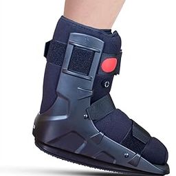 Vissco Pneumatic Walker Boot, Single Push Button - Short Type with 11" Height, Light Weight And Durable, Black (L)-image-20