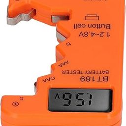 Batteries Liife Checker, Digital Display Easy Operation Battery Checker Durable Lightweight for C AA AAA D N 6F22 (Orange)-picture-21