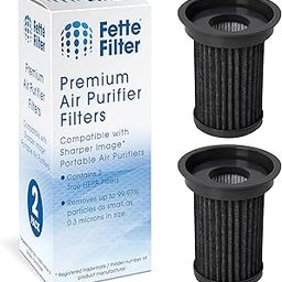 Fette Filter - TRUE HEPA Filter Replacements Compatible with Sharper Image Portable Air Purifier - Pack of 2-image-104