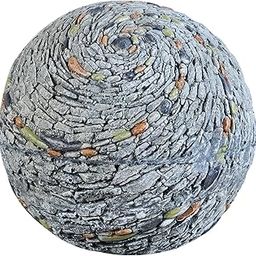 Sharpex Mock Stone Ball Shape Garden Statue/Lawn Yard Art Sculpture Decorations, Indoor/Outdoor Art Lawn Ornaments Garden Gnome Sculpture for Patio, Yard or Lawn (Stone)-image-45