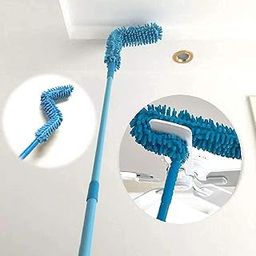 HARRY EMPIRE Foldable Microfiber Flexible Fan Cleaning Duster for Quick and Easy Cleaning of Multi-Purpose Cleaning of Home, Kitchen, Car, Office with Long Rod(Multi Color), 8 CM-22